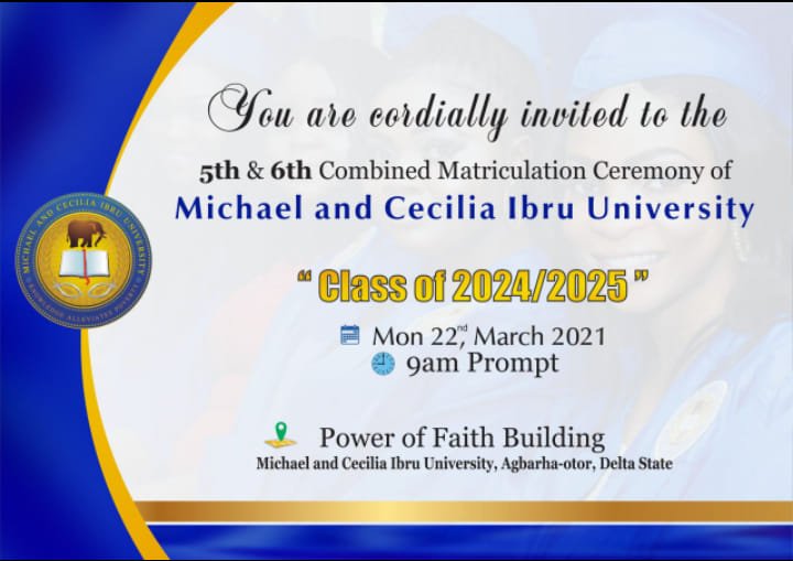 MCIU 5th & 6th Combined Matriculation Ceremony