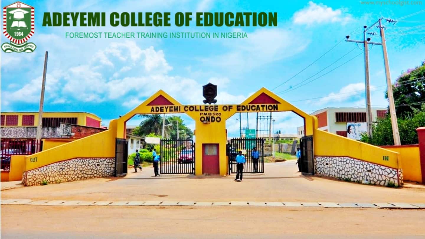 Adeyemi Federal University of Education (AFUED) Admission List