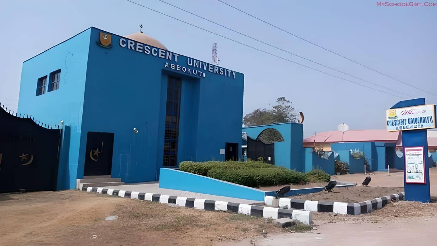 Crescent University Post UTME/DE Form for 2026/2027 Admission