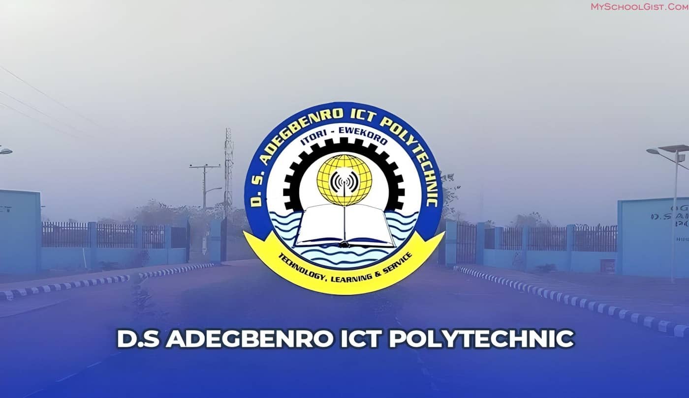 D.S. Adegbenro ICT Poly ND Part-Time Admission Form for 2026/2027