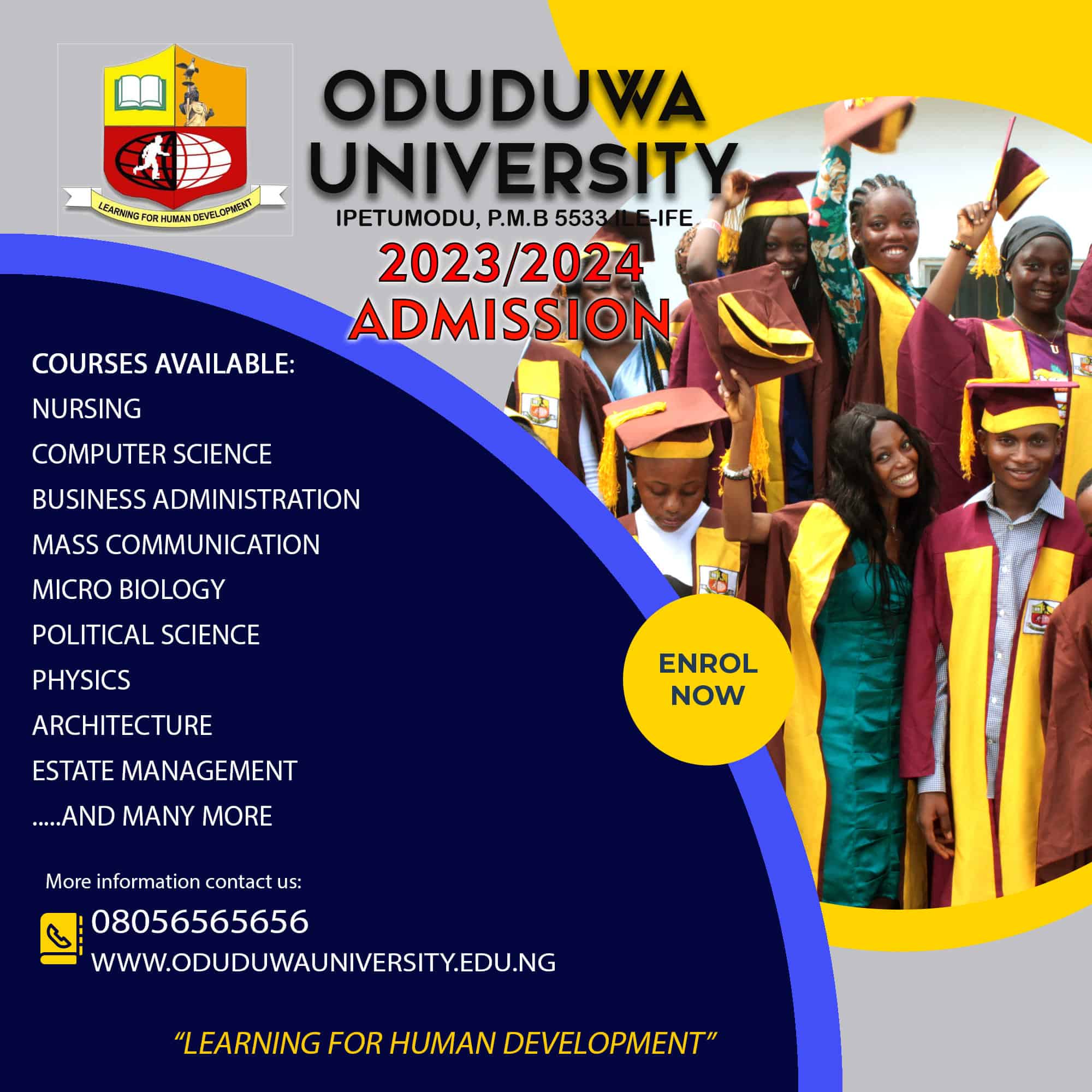 Oduduwa University Ile-Ife (OUI) Admission for 2023-2024