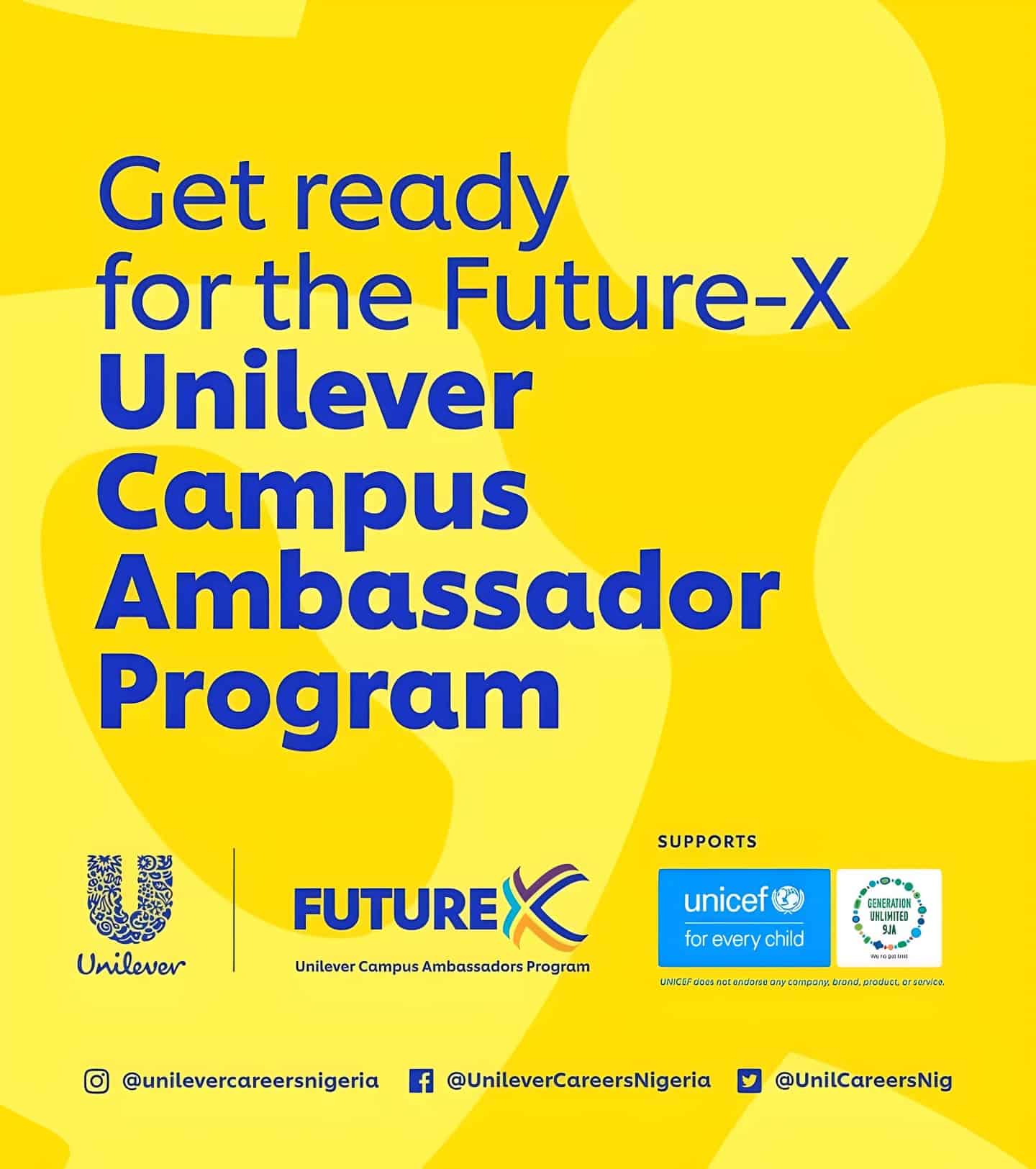 Apply for Unilever Nigeria’s 1-Year Sales Internship (₦90K/Month)