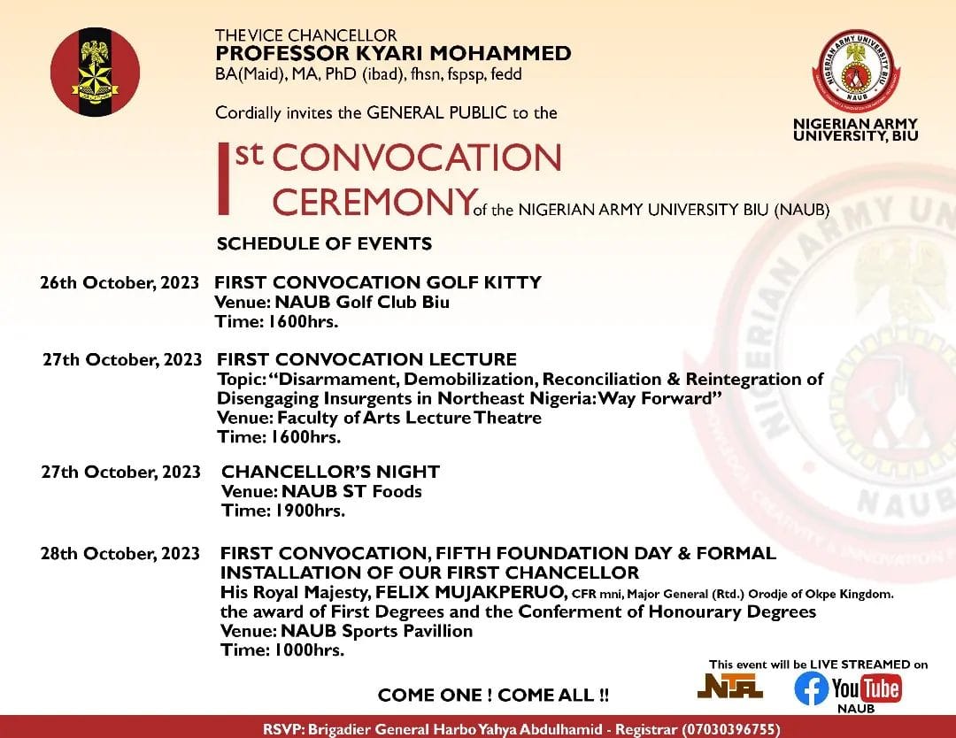 NAUB 1st Convocation Ceremony