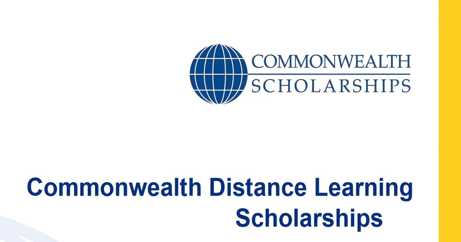 Commonwealth Distance Learning Masters Scholarship 2026/2027
