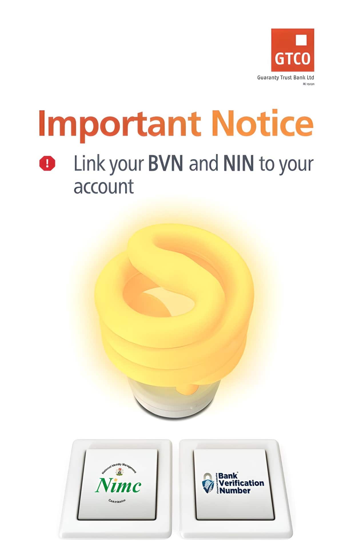 Link Your BVN and NIN to Your GTBank Account
