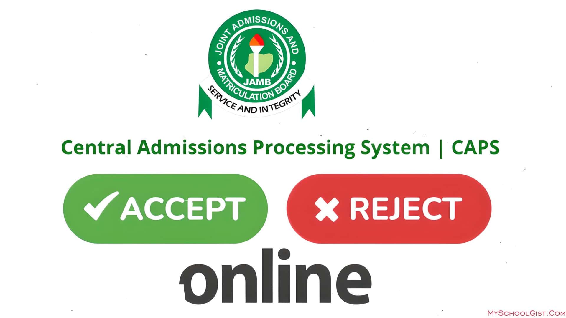 JAMB CAPS: How to Check, Accept, or Reject Your Admission