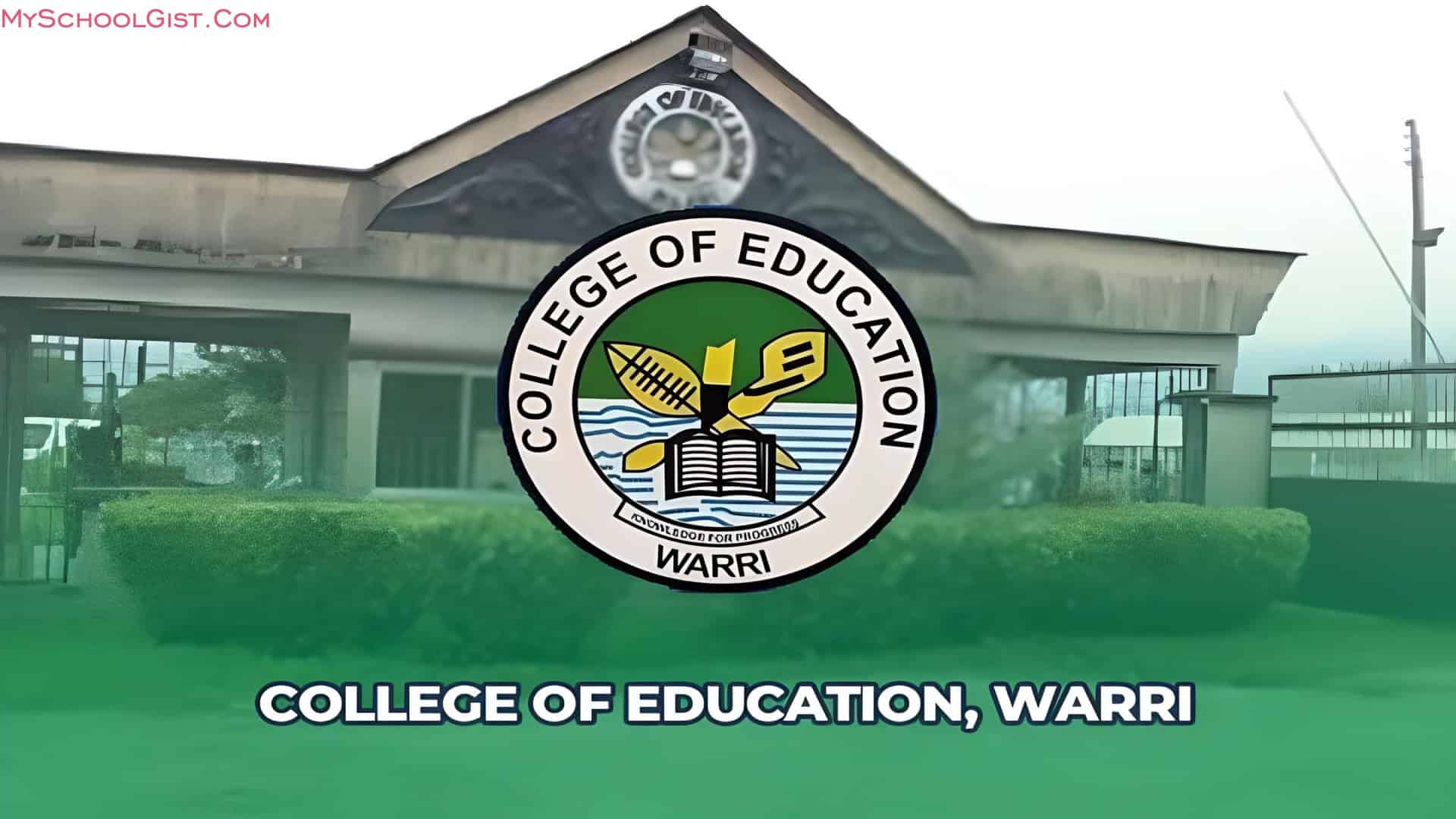College of Education, Warri NCE Part-Time Admission Form