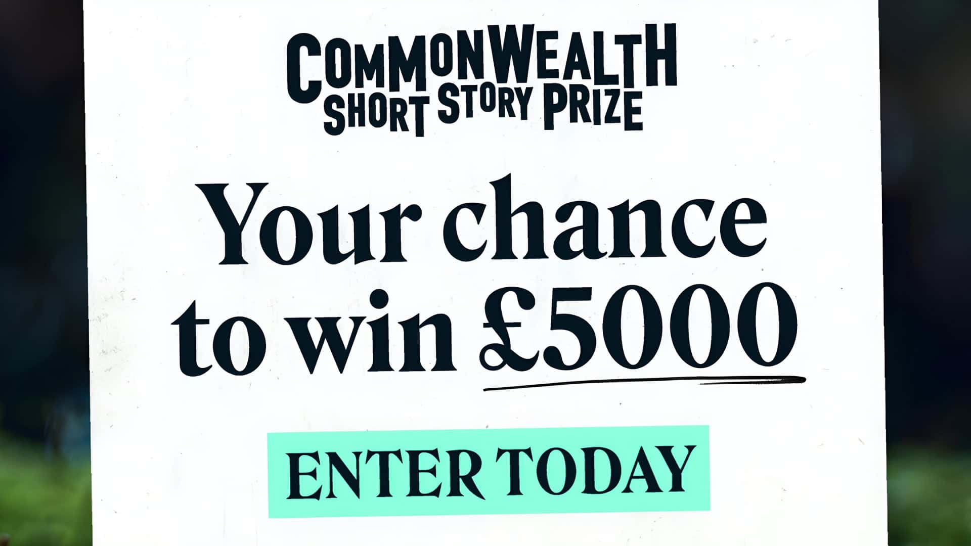 Commonwealth Short Story Prize 2026 (£5,000 prize)