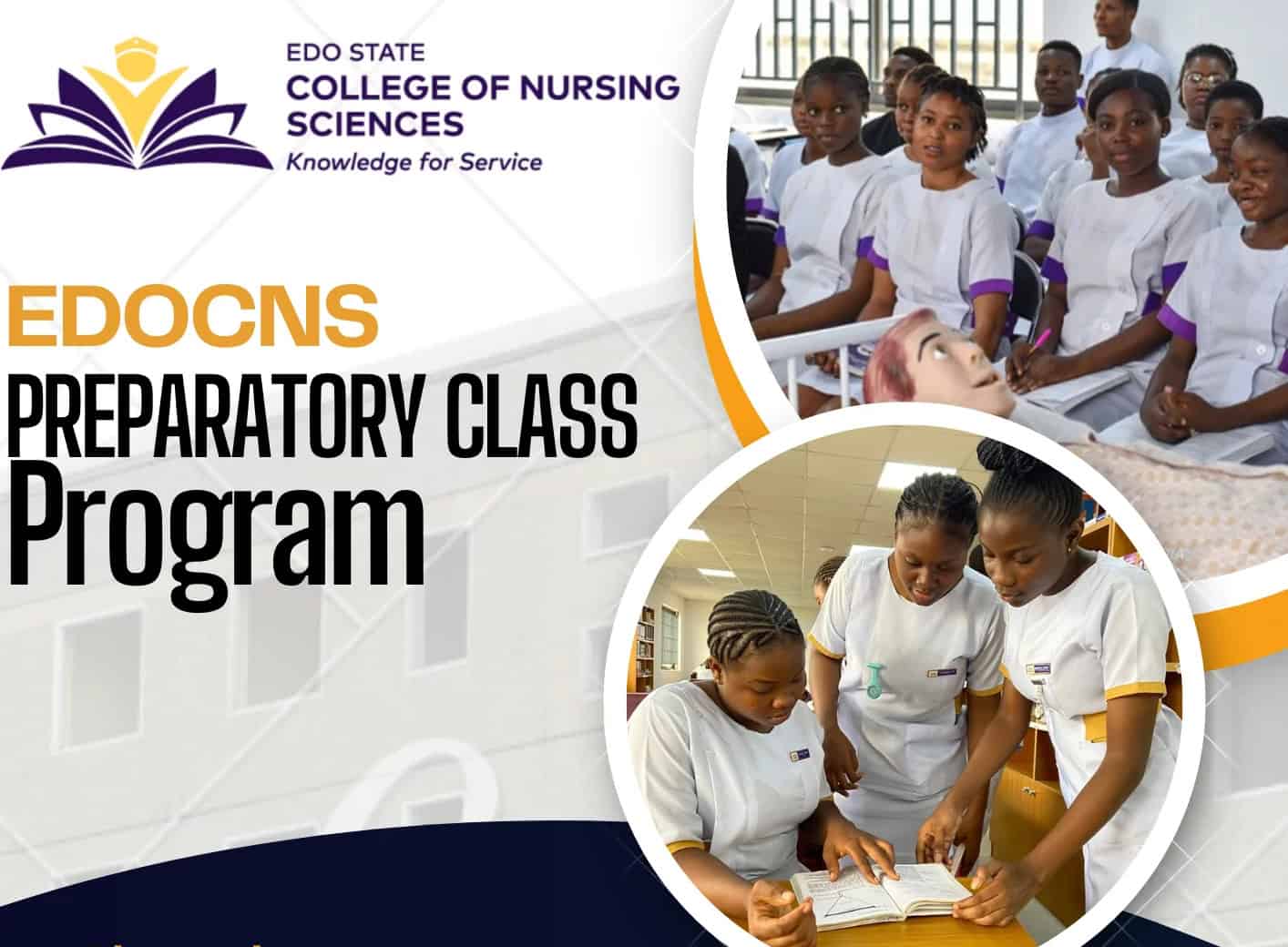 EDOCNS sets January 2026 clearance and orientation for Preparatory Class students