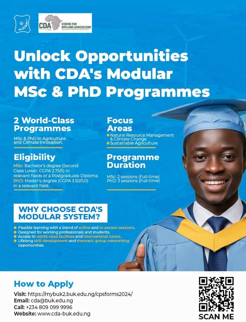 BUK CDA's Modular MSc and PhD Programmes Admission 2025