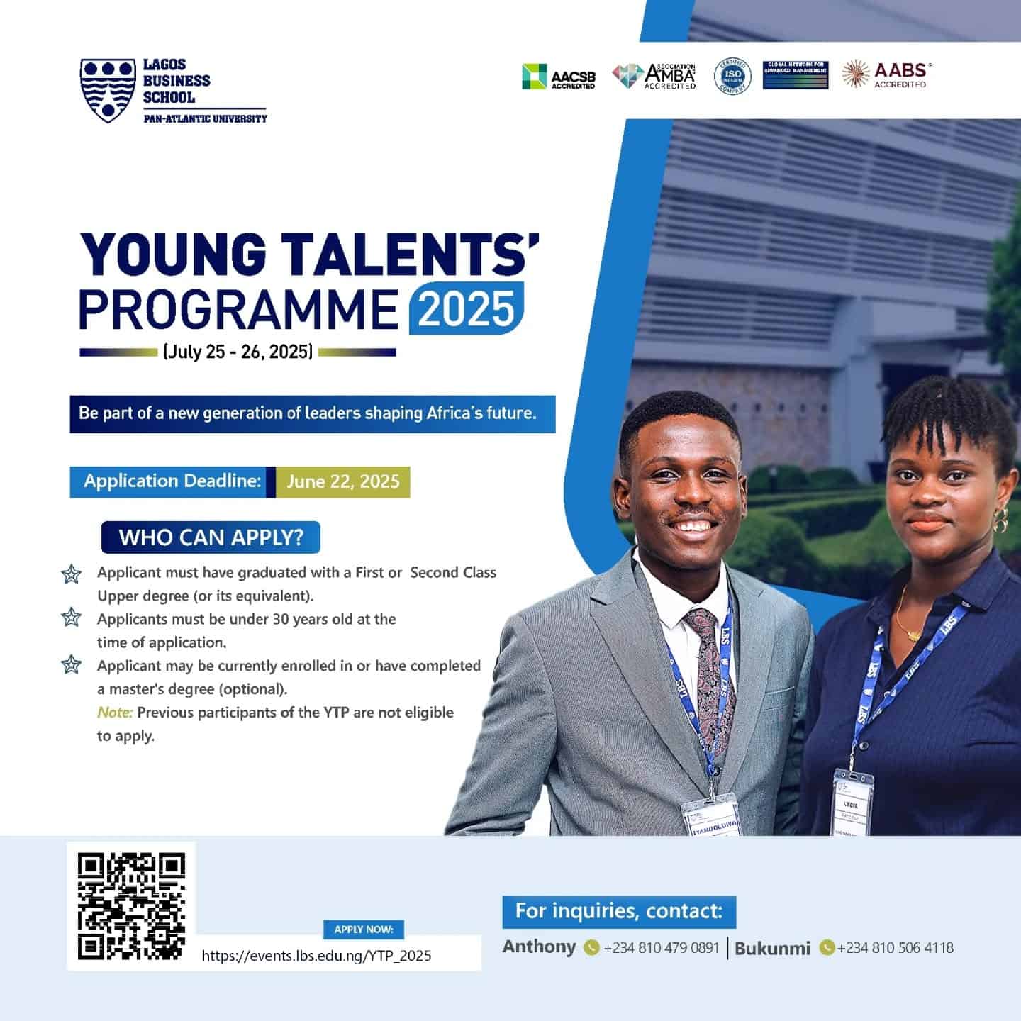 Lagos Business School Young Talents Programme