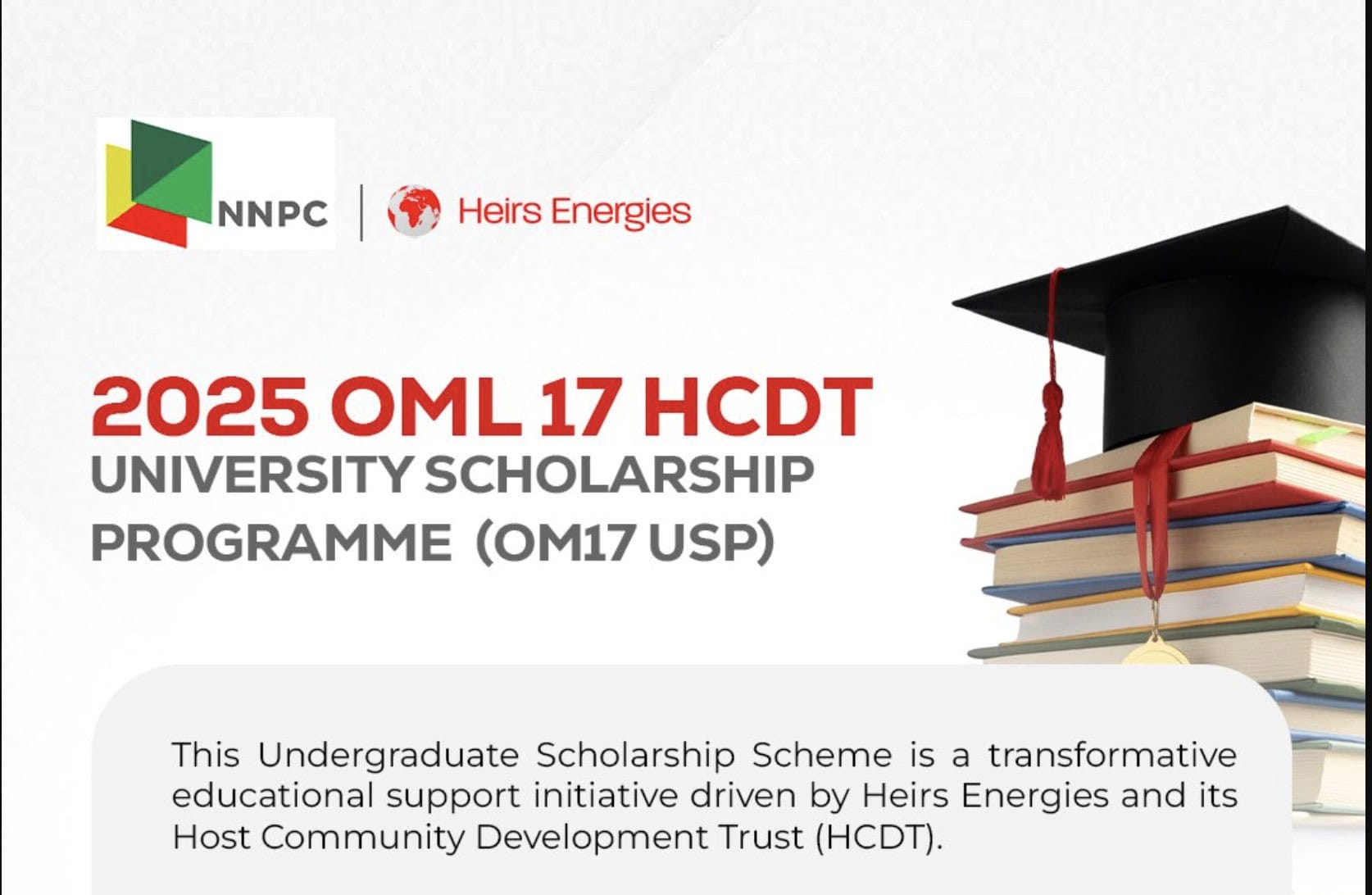 2025 NNPC–Heirs Energies Scholarship for OML 17 Communities