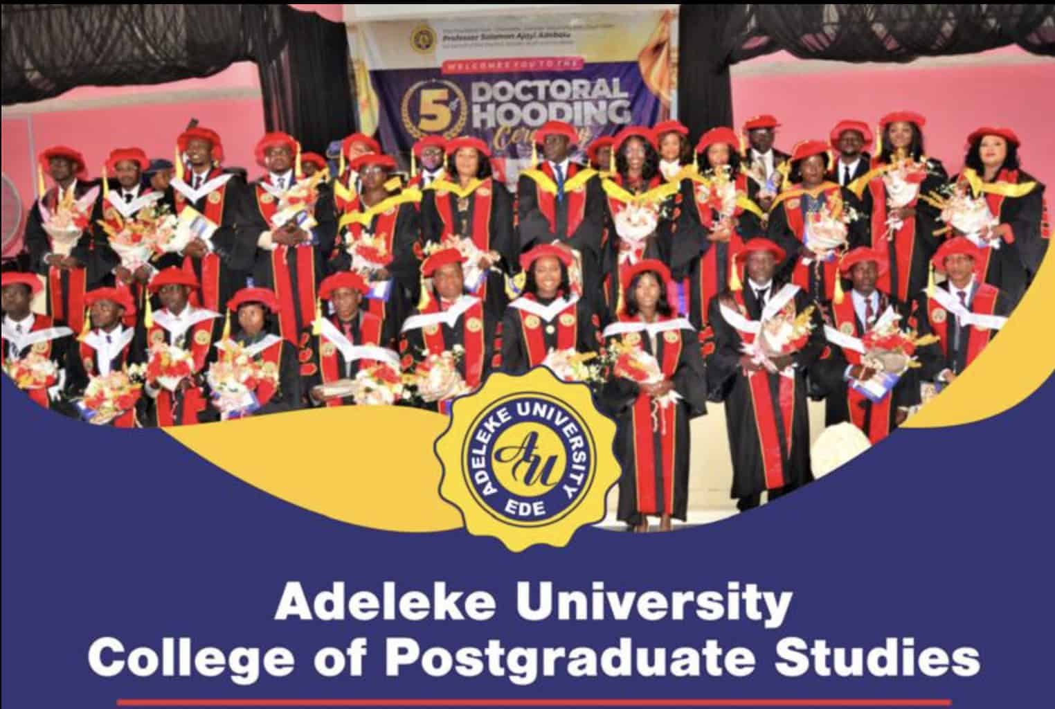 Adeleke University Postgraduate Admission Form for 2026/2027