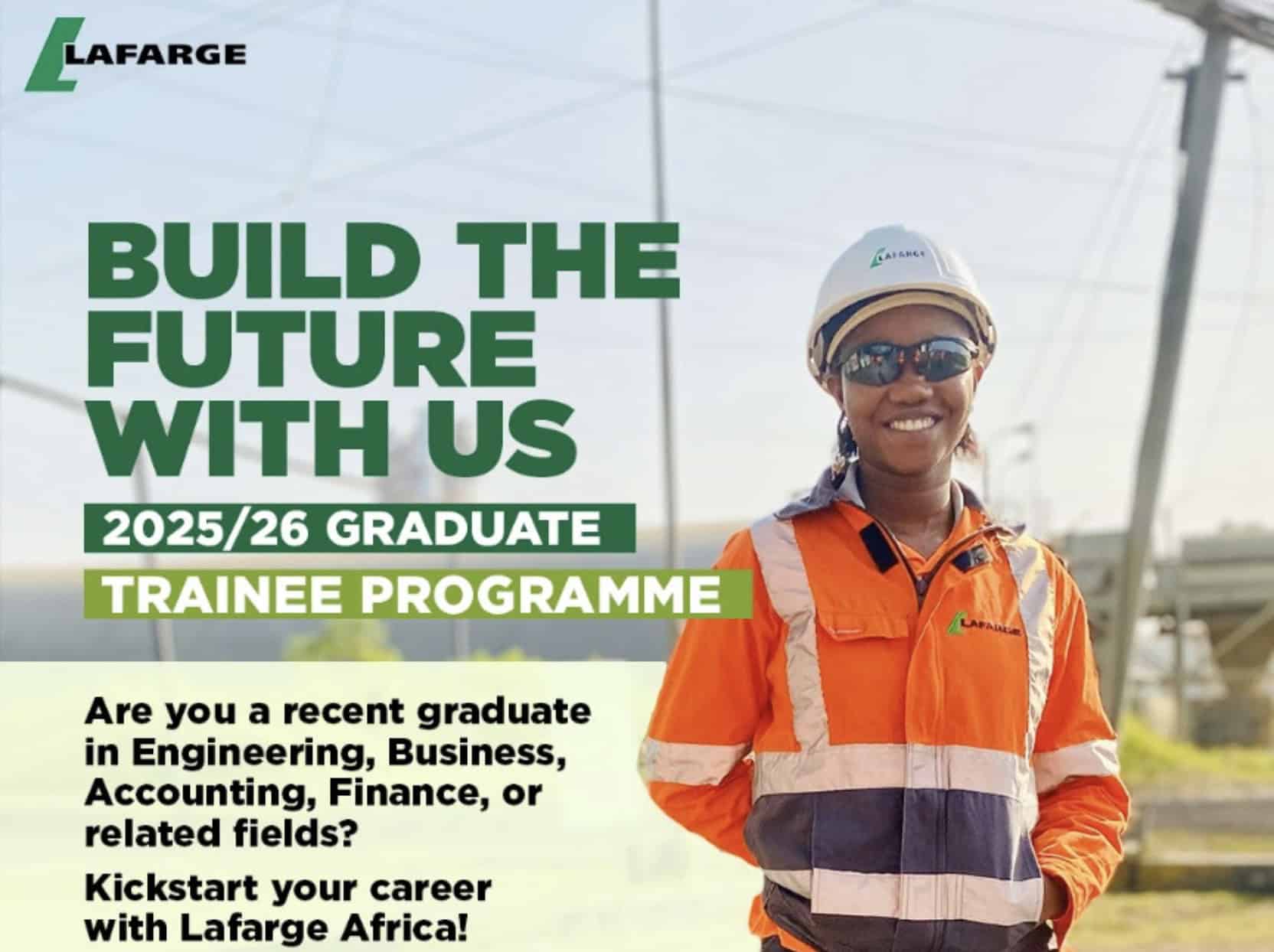 Lafarge Africa Graduate Trainee Programme 2025/2026: Application Guide and Details