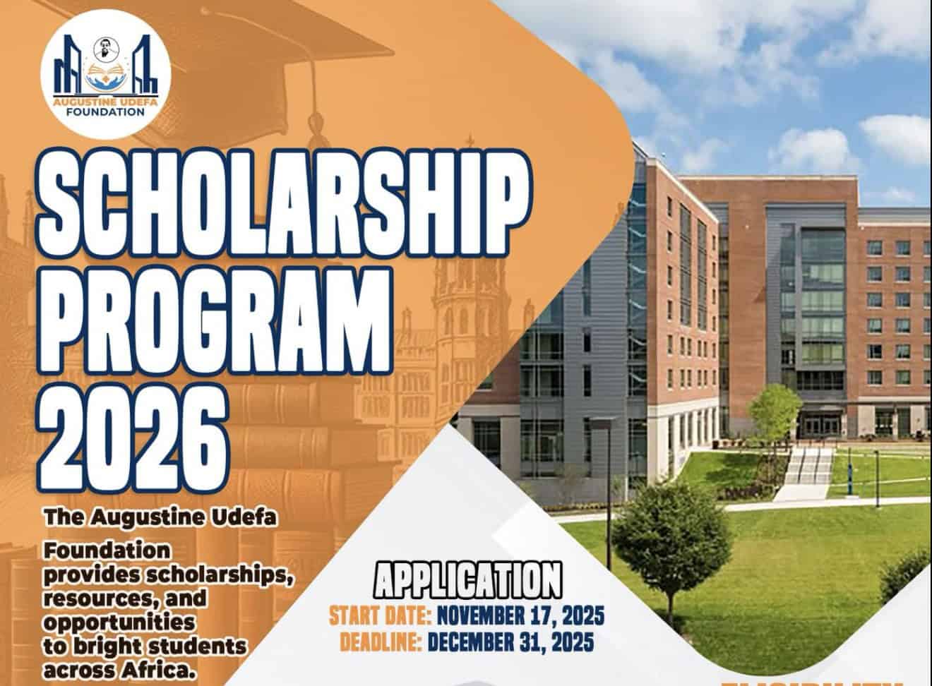 Augustine Udefa Speaking Scholarship 2026 for African university students