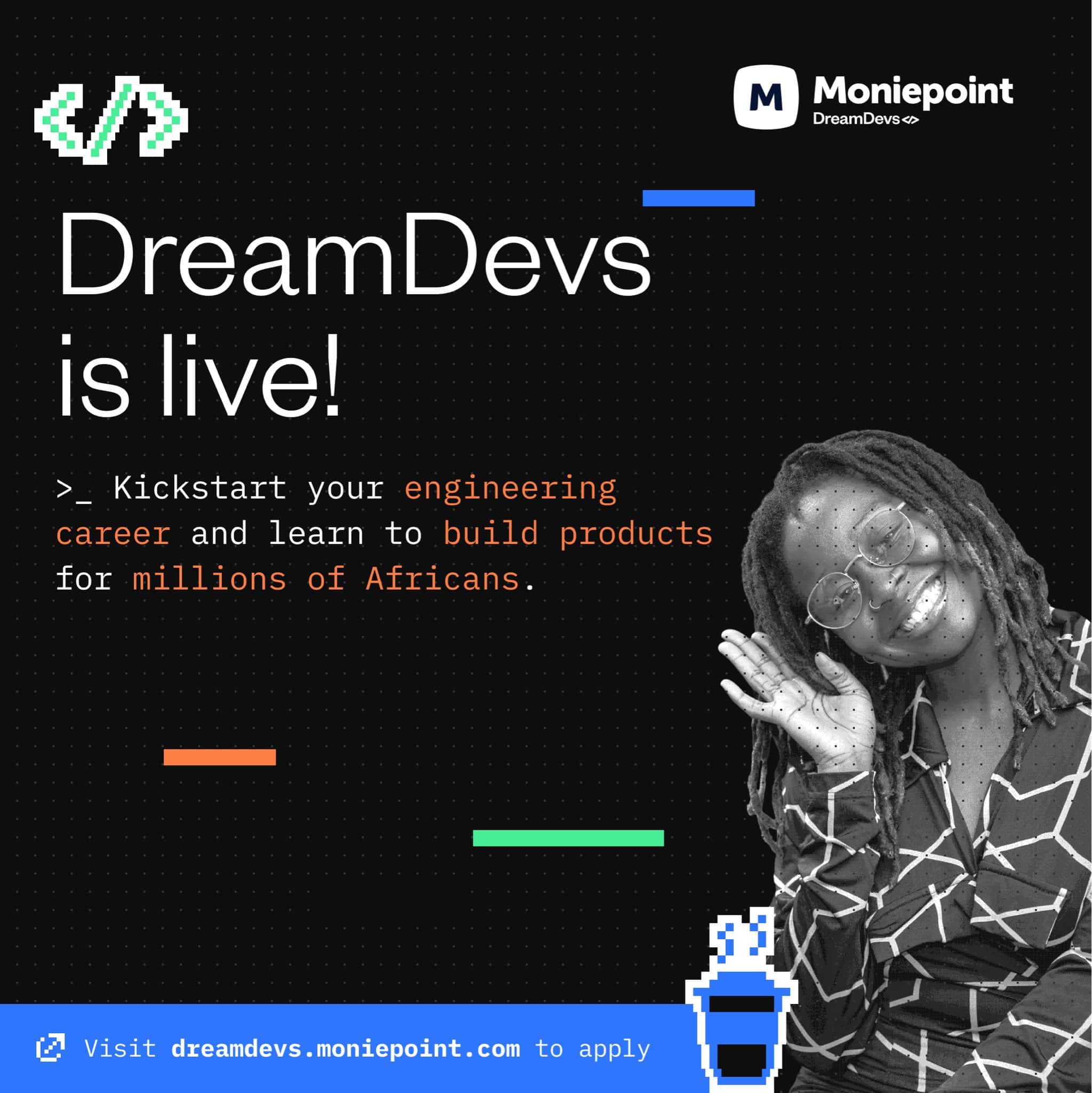 Moniepoint DreamDevs Programme 2026 Now Open