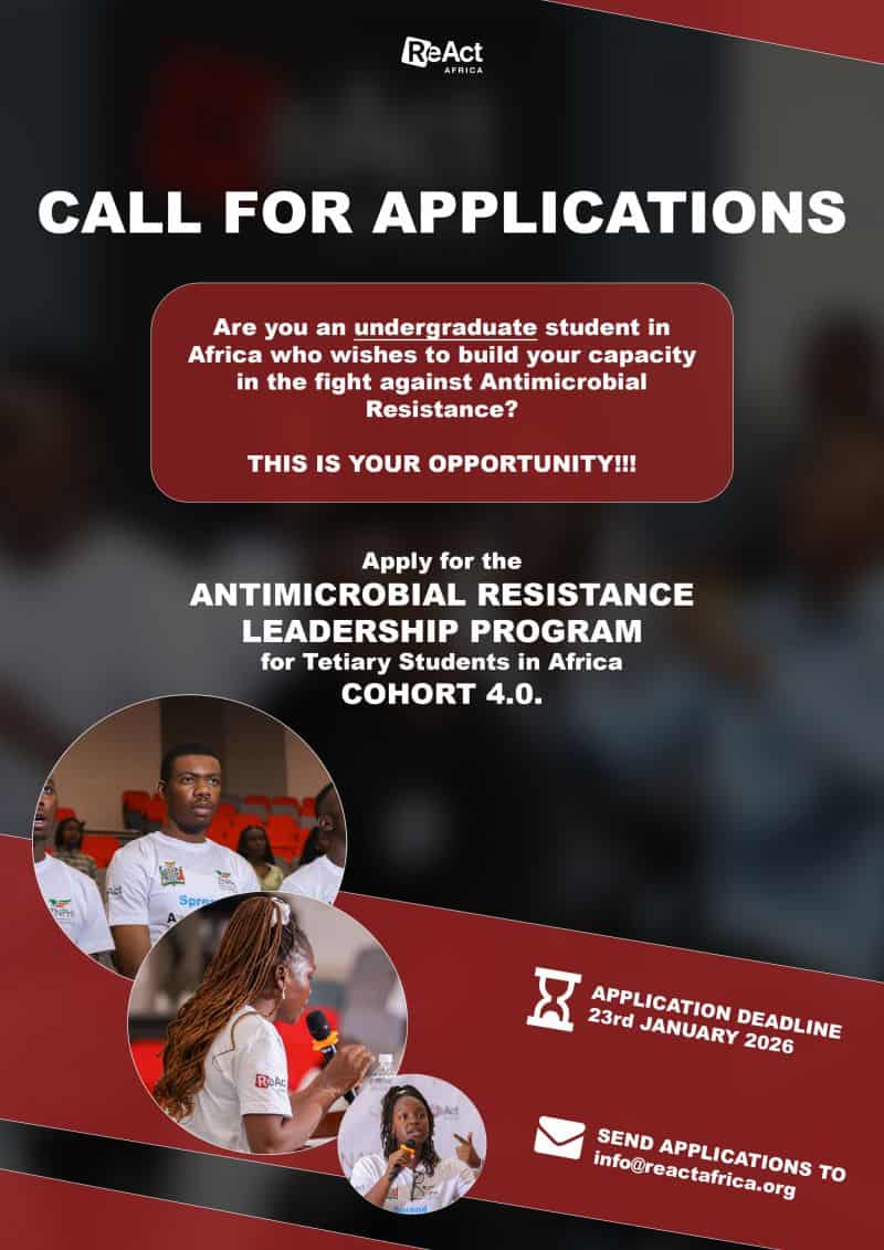 AMR Leaders Program for Tertiary Students in Africa (Cohort 4) Application