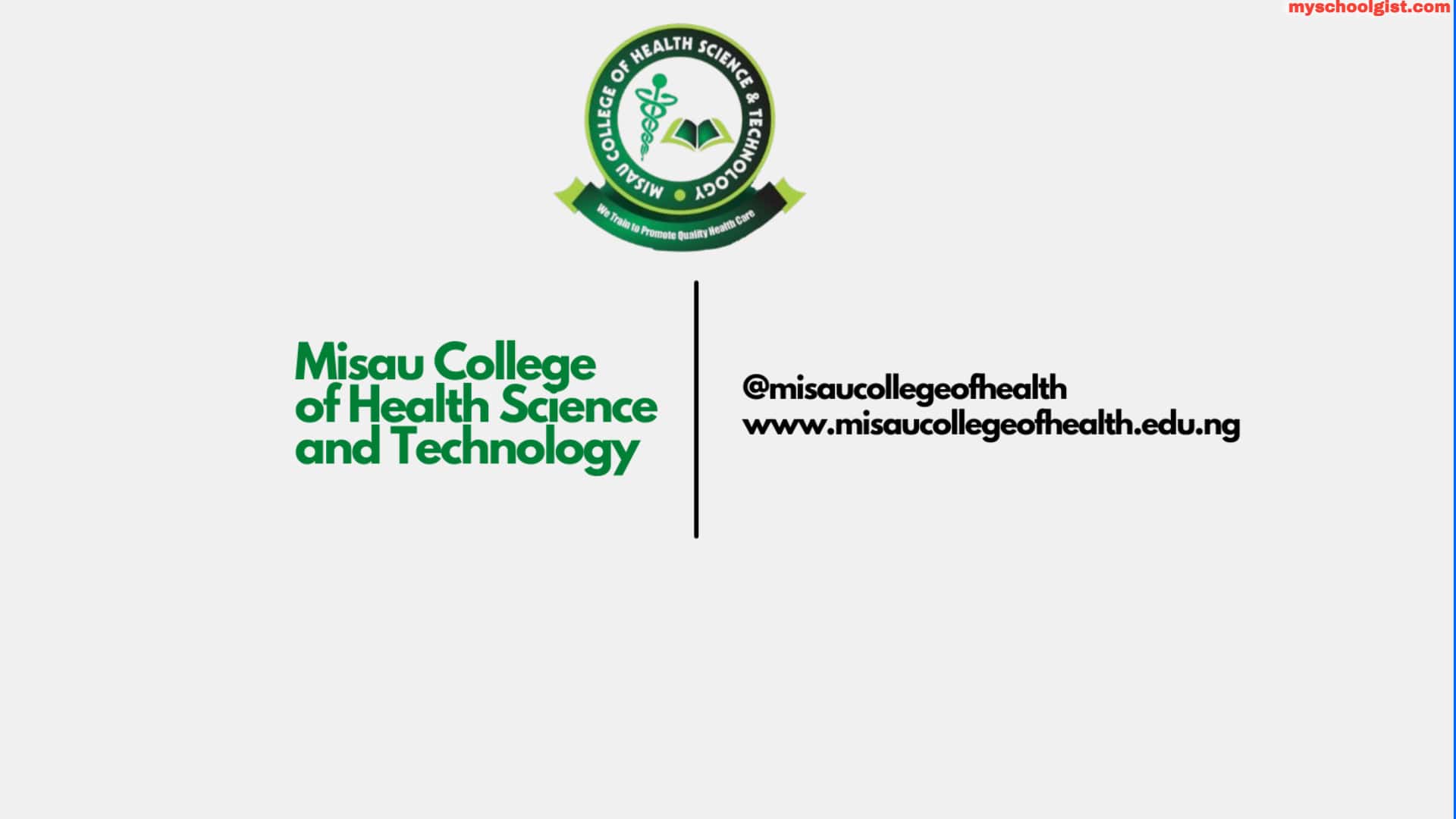 MICOHEST admission form for 2026/2027 academic session