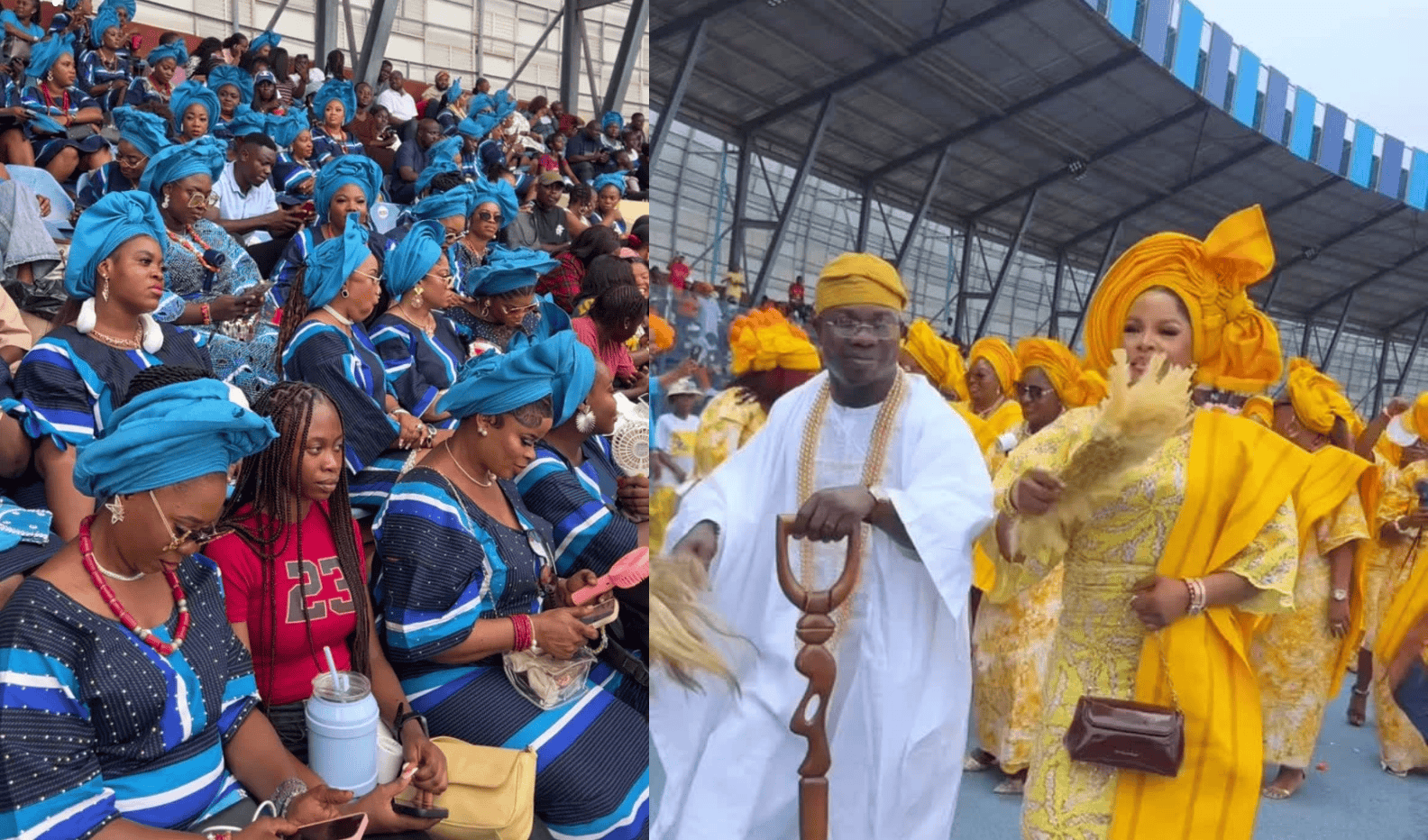 Ibadan school inter-house sports draws attention as parents wear aso ebi