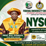 FUDMA NYSC Pre-Mobilisation Briefing 2026