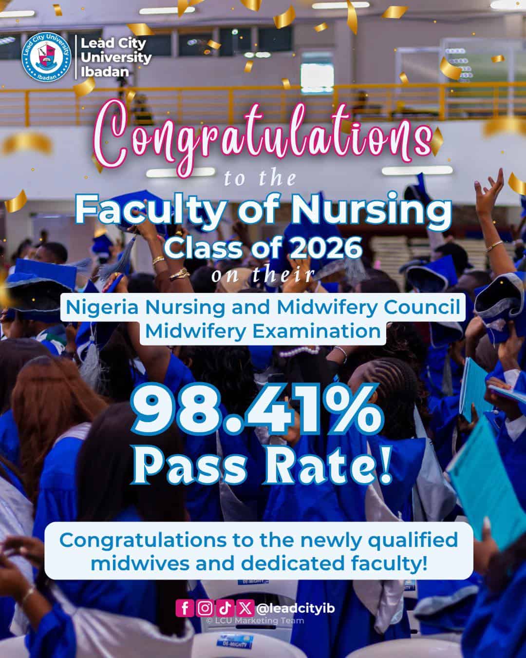 Lead City University Midwifery Examination Result 2026
