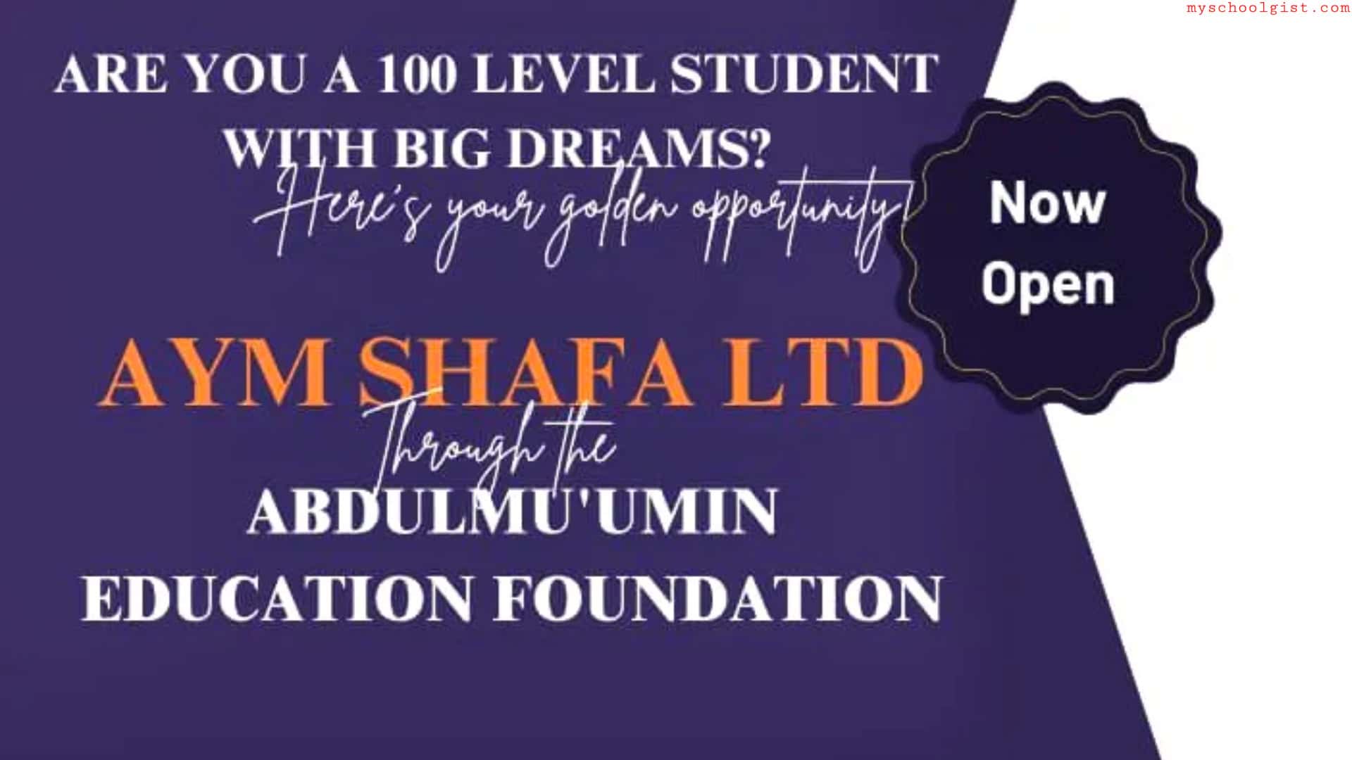 AYM Shafa Scholarship 2026