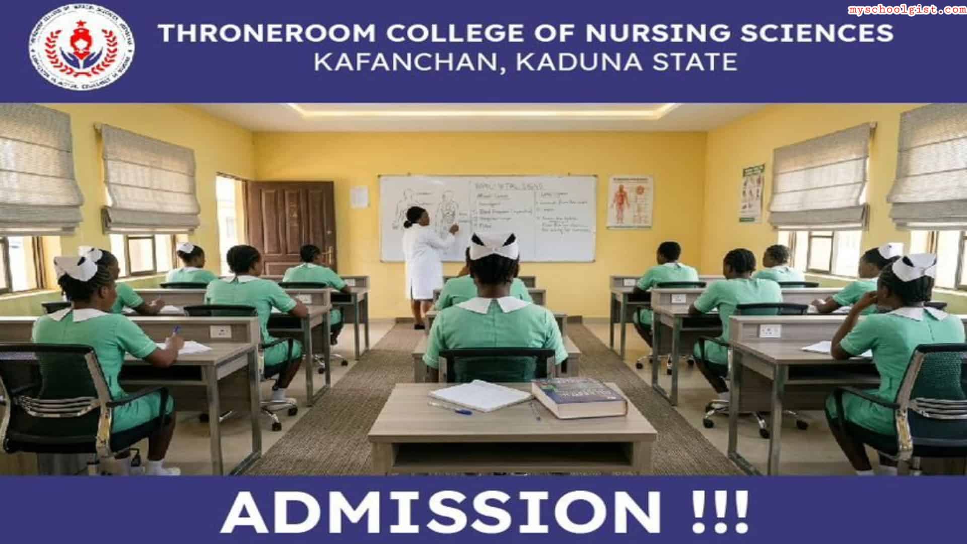 Throneroom College of Nursing Sciences Admission Form 2025/2026