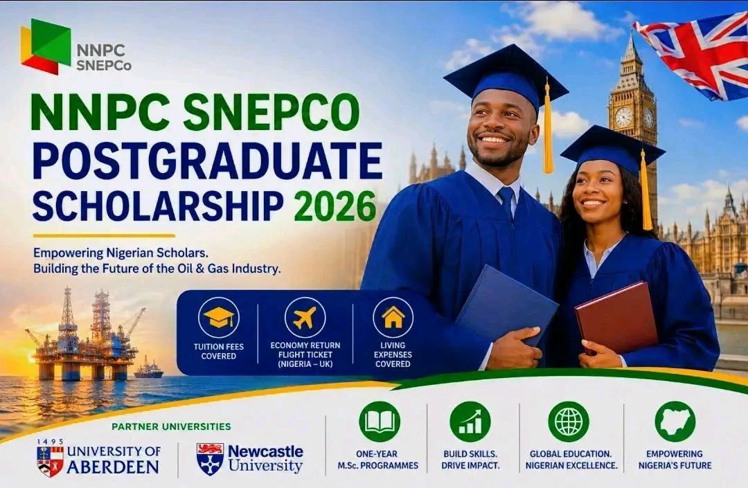 NNPC-SNEPCo Postgraduate Scholarship 2026: Eligible Courses, Requirements, and How to Apply