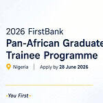 First Bank Graduate Trainee Programme 2026