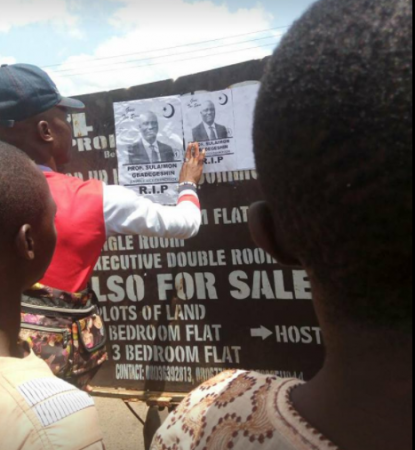 LAUTECH Students Post Obituary Of Their VC Who is Alive [Photo]