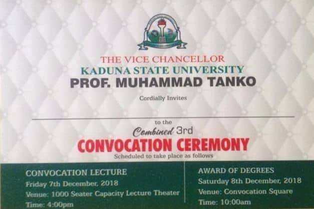 KASU Convocation Ceremony
