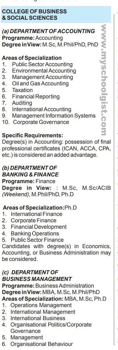covenant University Courses