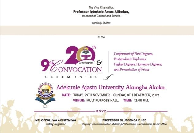 Invitation Letter For Convocation Ceremony