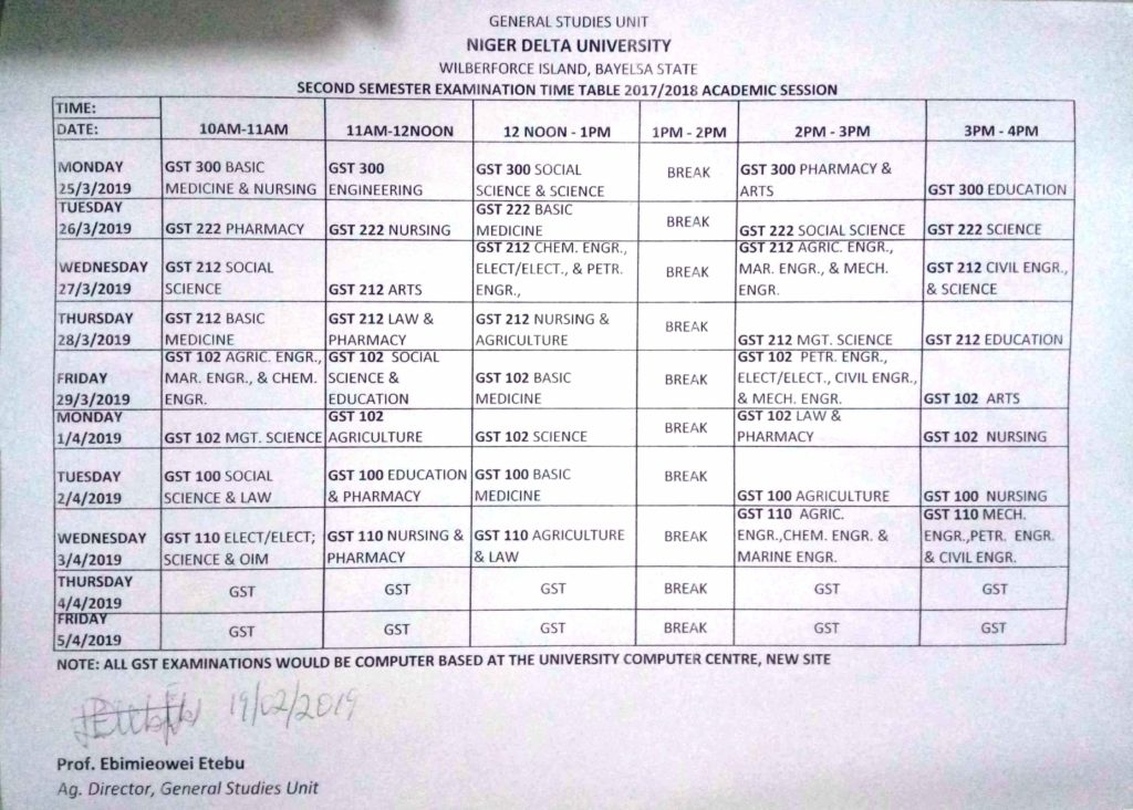 ksu-gst-examination-timetable-for-2nd-semester-2019-2020-myschoolgist