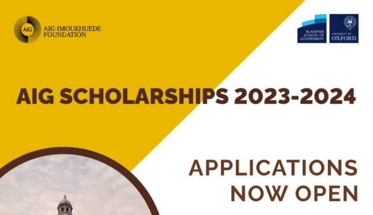AIG Scholarships 2023/2024 | Fully Funded to Study in UK