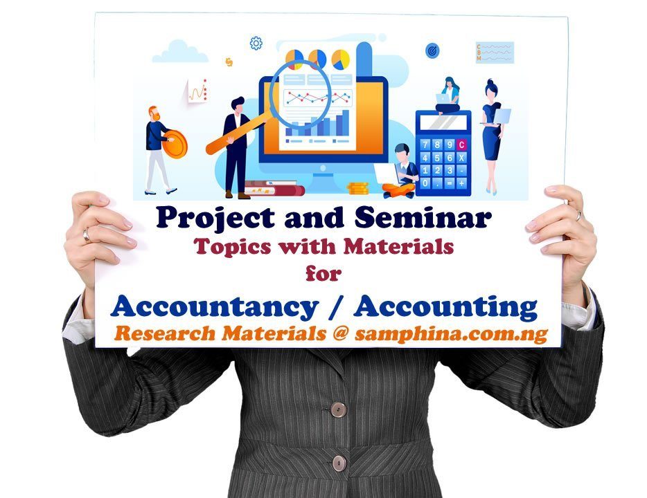 Final Year Project Topics And Materials For Accounting MySchoolGist