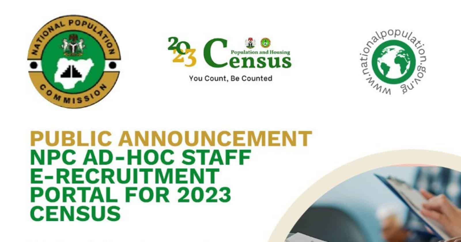 NPC ADHOC STAFF RECRUITMENT APPLICATION PORTAL 2023