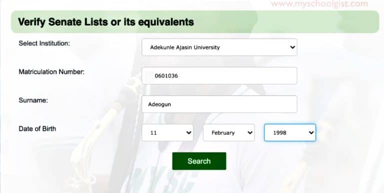 How To Check NYSC Senate List For 2024 Batch 'C' Stream II | MySchoolGist