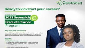 Greenwich Merchant Bank 2023 Graduate Trainee Program • MySchoolGist