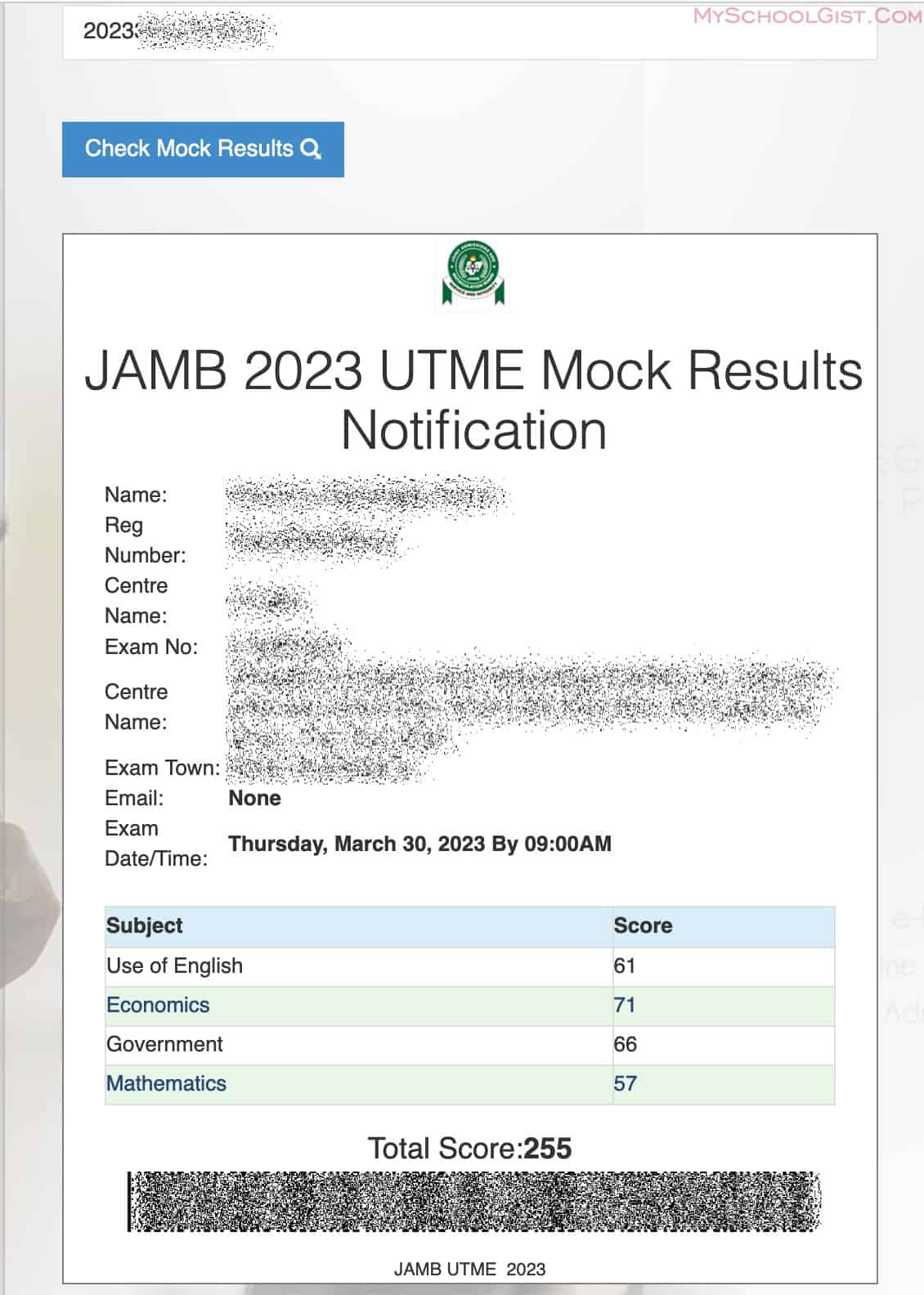 How To Check JAMB Mock Result 2023