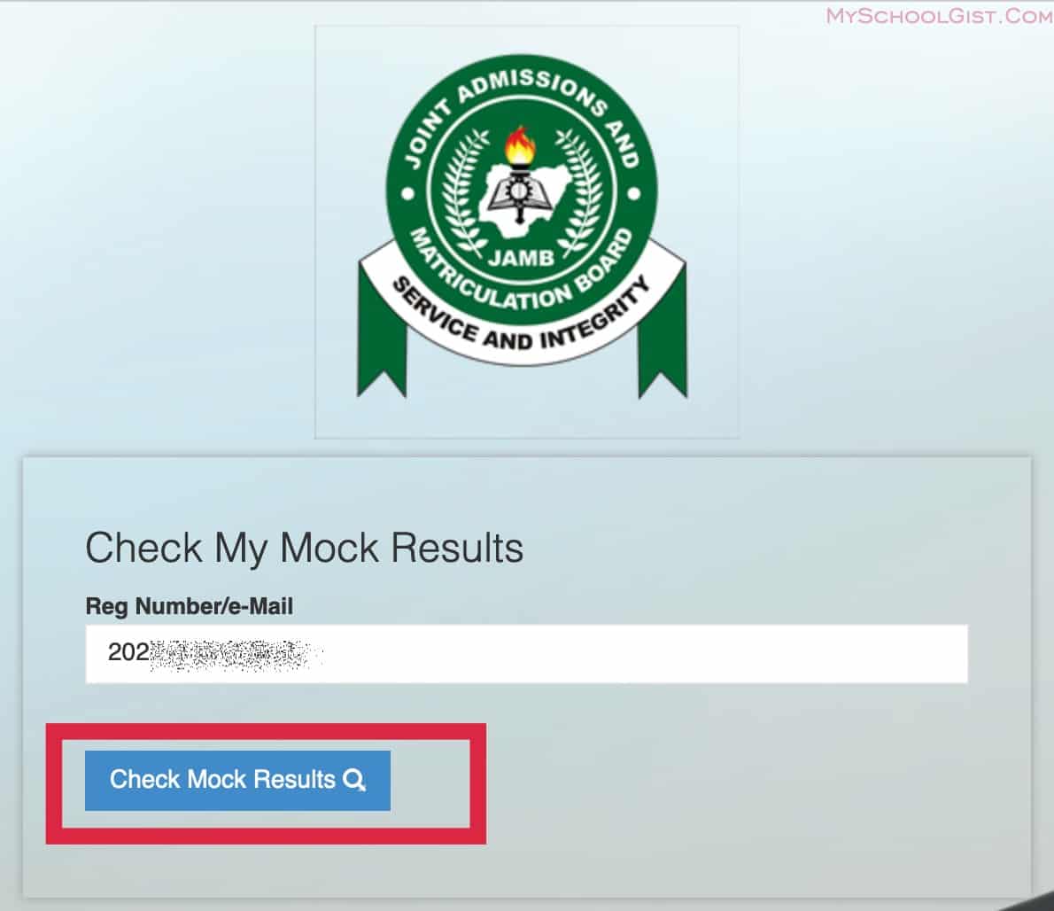 How To Check Jamb Mock Result 2023 • Myschoolgist 8589