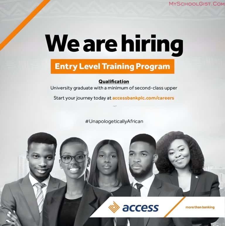 Apply for Access Bank Entry Level Training Program 2024 • MySchoolGist