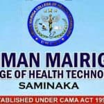 Usman Mairiga College Of Health Technology Admission Form for 2025/2026 Academic Session