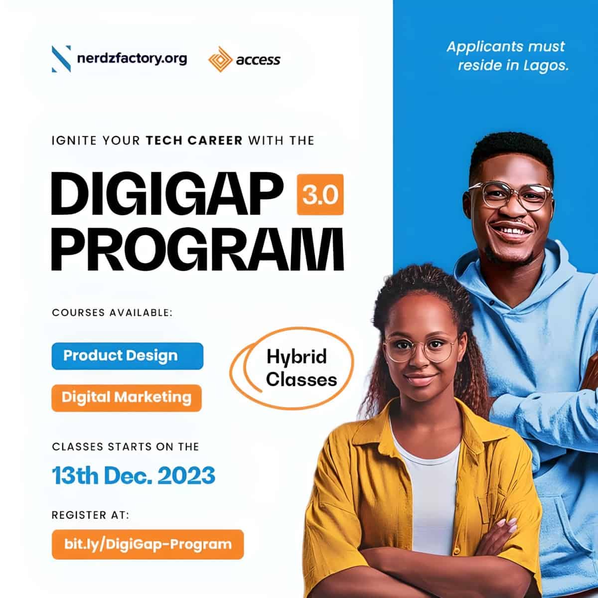 Join DIGIGAP Program for a Thriving Tech Career in Lagos • MySchoolGist