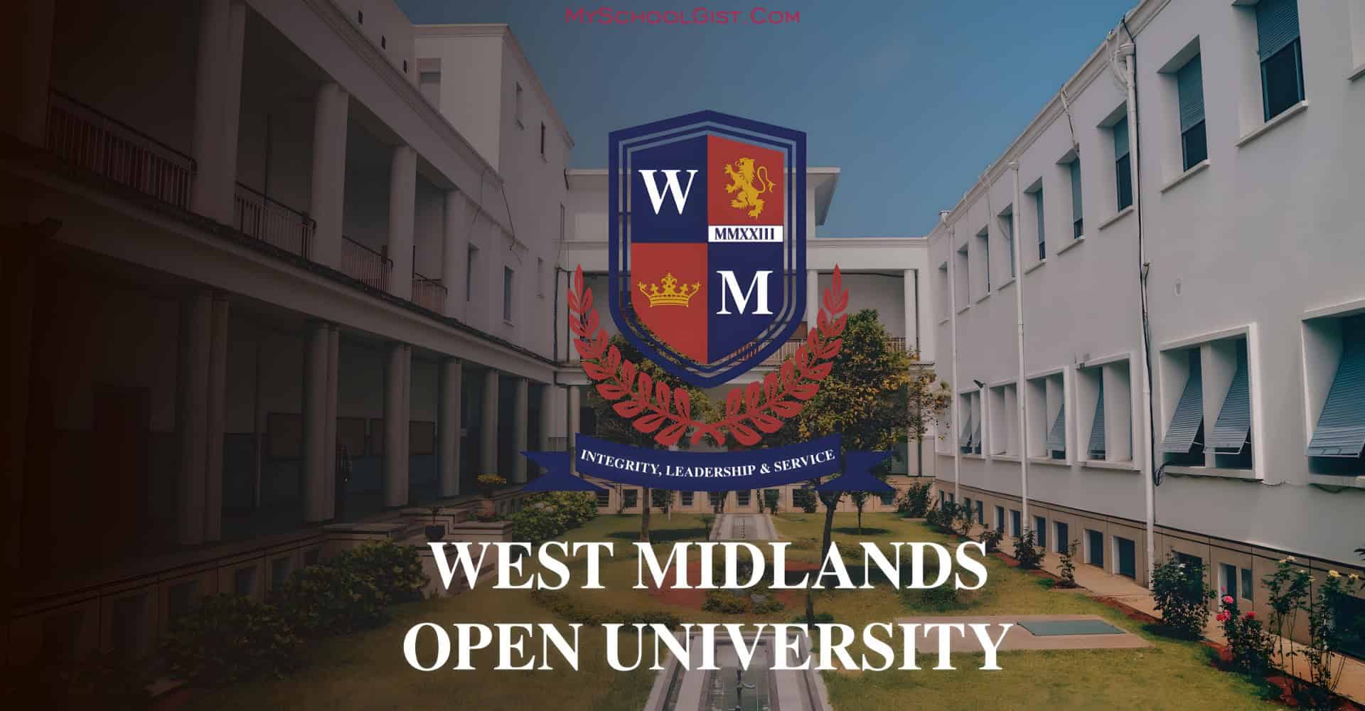 West Midlands Open University (WMOU) Admission Form