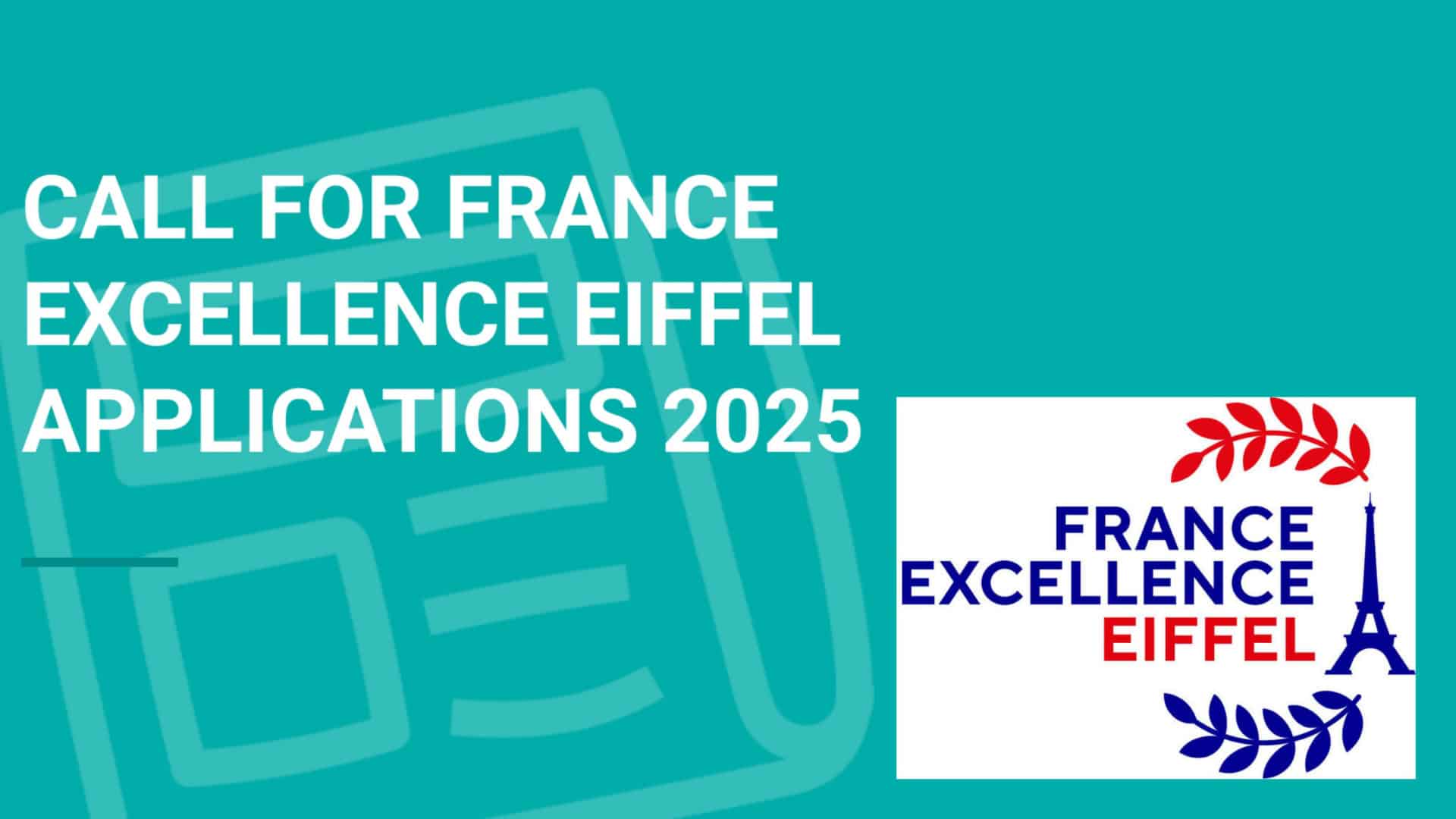 France Excellence Eiffel Scholarship