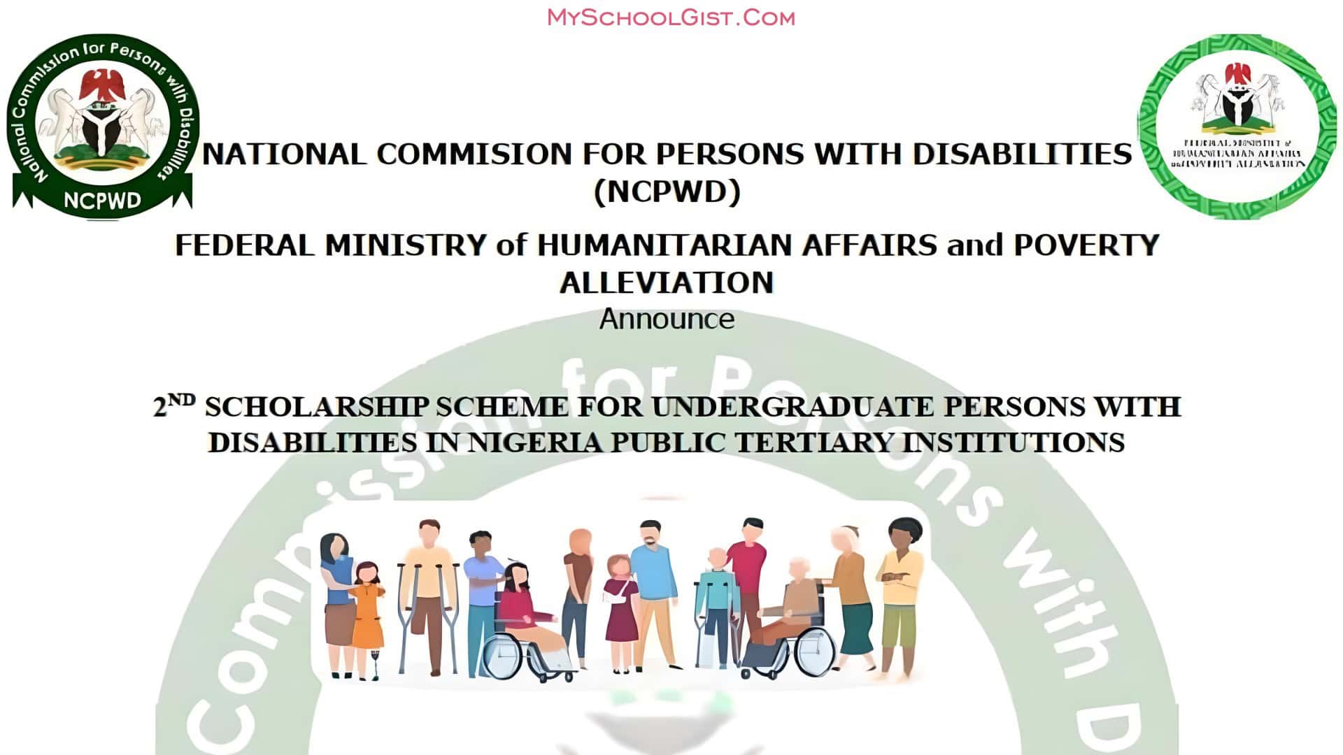 National Commission for Persons With Disabilities (NCPWD) Scholarship