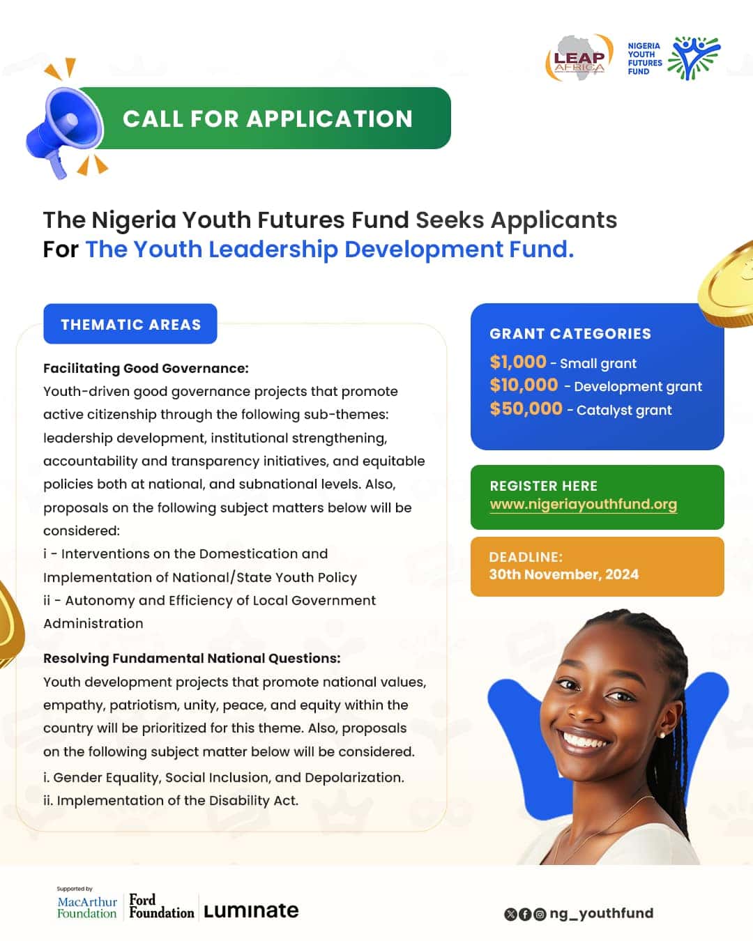 Nigeria Youth Futures Fund (NYFF) Grants