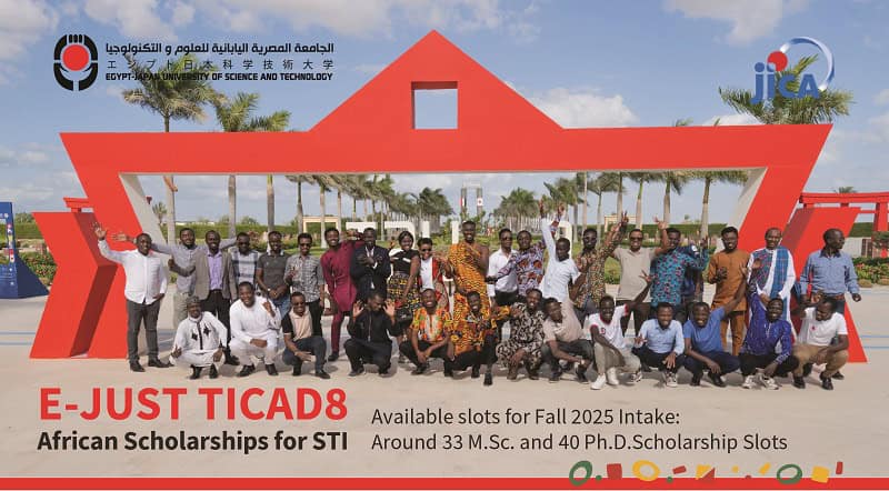 E-JUST TICAD8 2025 African Scholarships 