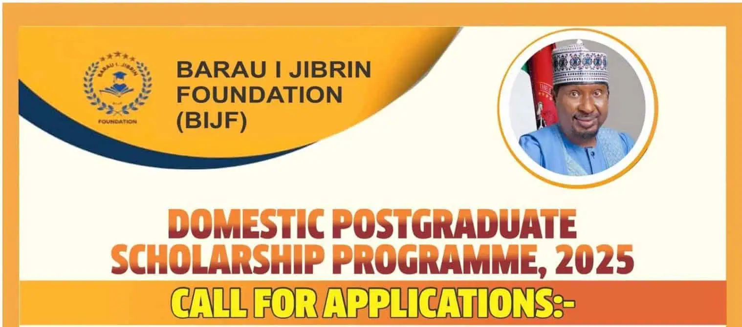 Barau I Jibrin Foundation Domestic Postgraduate Scholarship Programme 2025